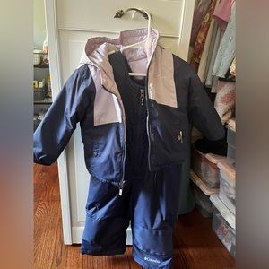 Columbia snowsuit and jacket girls size 18-24 months